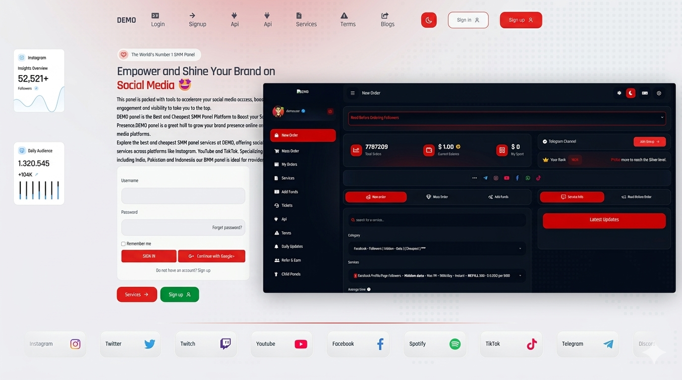 SMMPANEL SW5 theme  DEMO 5